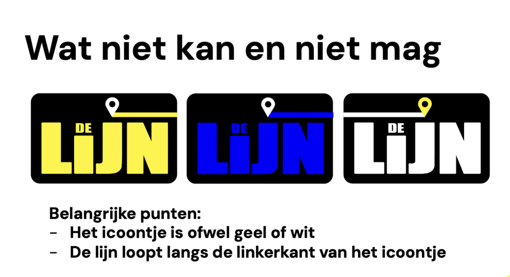 versies van het logo dat niet kunnen